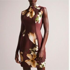 Ted Baker Zassha Floral Dress Size 12/14
